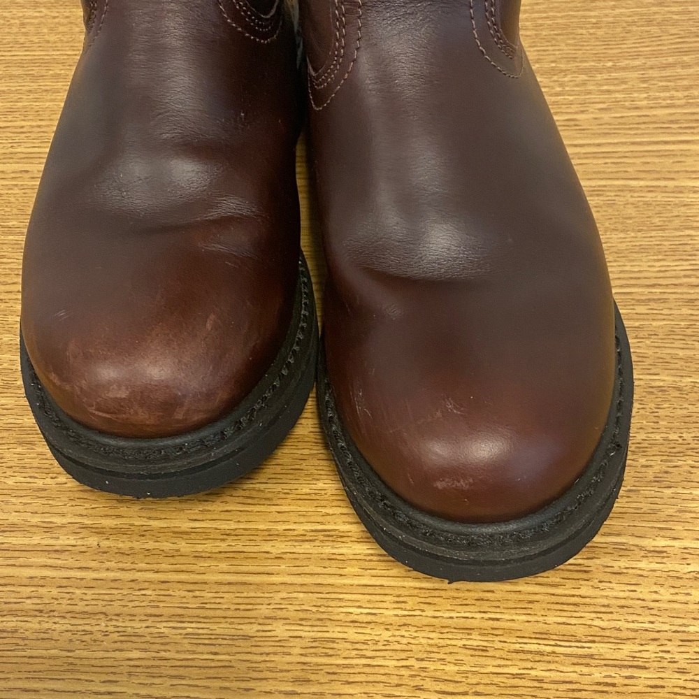 Georgia Boot Men's Dark Brown Pull-On Western Work Boots - Picture 4 of 13